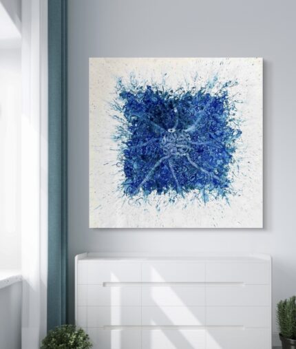 تابلو مدرن آبی